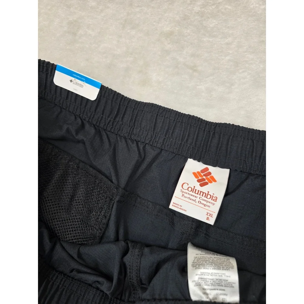 Columbia Cargo Shorts Mens‎ XXL Black Nylon Field Creek 8
